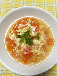 トマトと卵と春雨の中華スープ-レシピのメイン写真