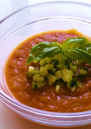 トマト缶で 簡単にガスパチョ-レシピのメイン写真