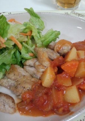 カフェ風★鶏肉のトマトソース-レシピのメイン写真