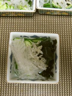 基本の酢の物。きゅうりや細寒天でヘルシー-レシピのメイン写真