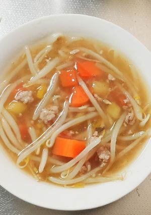 根菜もやしたっぷりあったかスープ-レシピのメイン写真