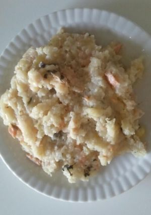 炊飯器で鮭のクリームリゾット風-レシピのメイン写真
