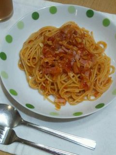 ガーリックトマトパスタ♪-レシピのメイン写真