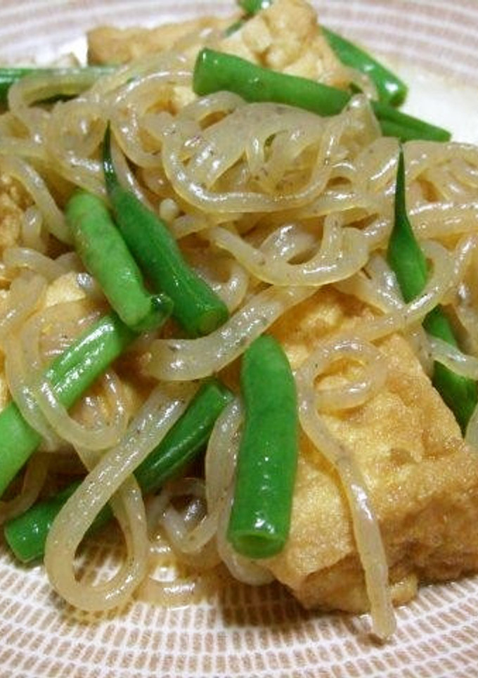 厚揚げとしらたきの煮物-レシピのメイン写真