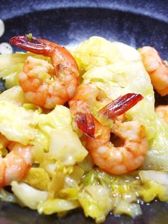 塩麹エビでウマウマ野菜炒め-レシピのメイン写真