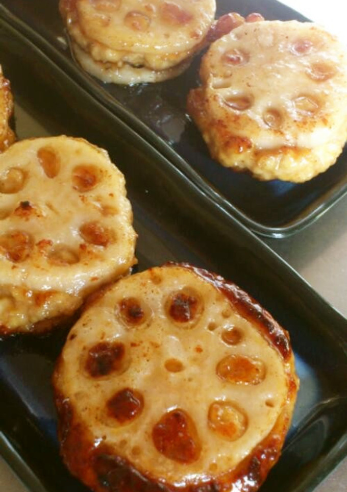 蓮根挟み焼き 簡単ﾚｼﾋﾟ-レシピのメイン写真