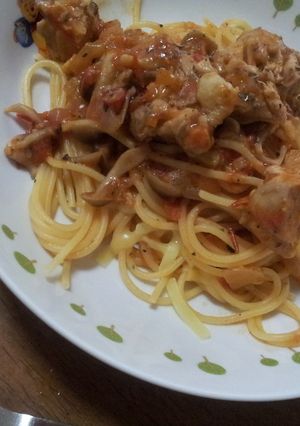 チキンとトマトのパスタ-レシピのメイン写真