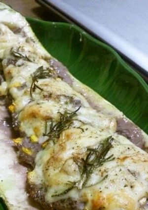 ズッキーニの肉詰め-レシピのメイン写真