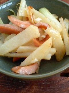 セロリとジャガイモのピリ辛炒め-レシピのメイン写真
