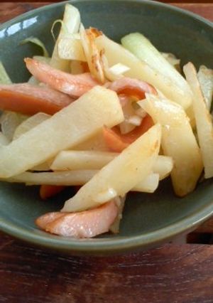 セロリとジャガイモのピリ辛炒め-レシピのメイン写真