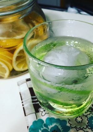 自家製レモン酢で【レモンスカッシュ】-レシピのメイン写真
