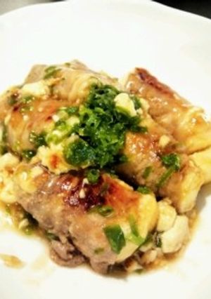 材料こんだけ？豆腐と豚のまきまき焼き-レシピのメイン写真