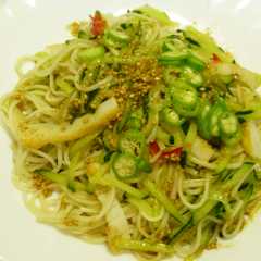 A picture of きゅうり&そうめんのドレッシングかけ.