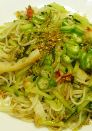 きゅうり&そうめんのドレッシングかけ-レシピのメイン写真