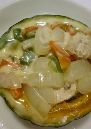 ミニかぼちゃの詰め物-レシピのメイン写真
