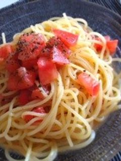 ☆簡単・時短☆トマトと生ハムの冷製パスタ-レシピのメイン写真