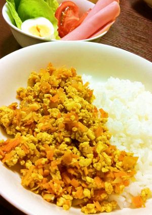 野菜の甘み♪ 豆腐で作る簡単ドライカレー-レシピのメイン写真
