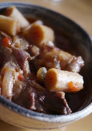 圧力鍋で簡単　牛すじのトマト煮-レシピのメイン写真