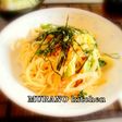 ~にらとちくわの明太子パスタ~