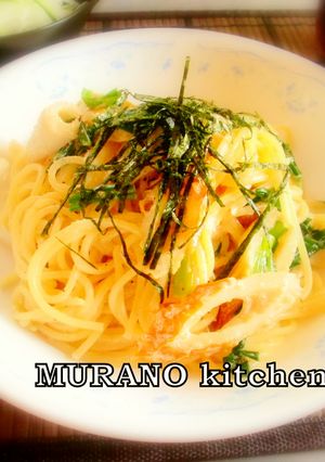 ~にらとちくわの明太子パスタ~-レシピのメイン写真