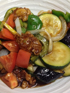 鶏と夏野菜のバルサミコ酢炒め-レシピのメイン写真