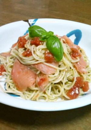 トマトとサーモンの冷製パスタ＠塩麹-レシピのメイン写真