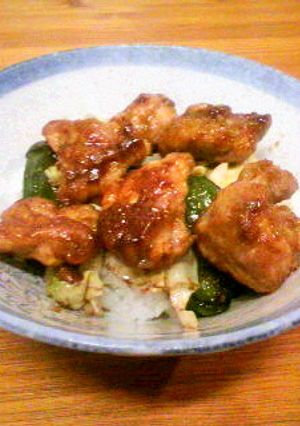 オイスターソースで！簡単照り焼きチキン丼-レシピのメイン写真