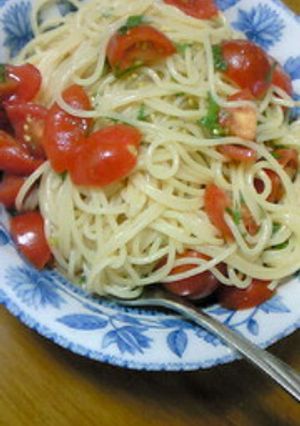 簡単*冷製トマトジュースパスタ-レシピのメイン写真