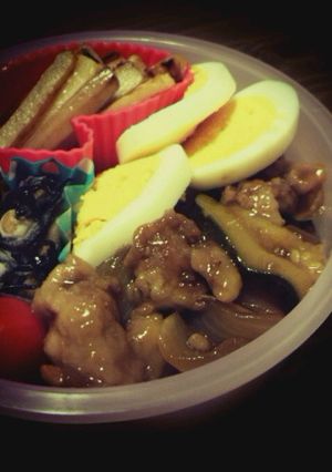 夏のお弁当*豚肉の甘酢-レシピのメイン写真