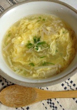 卵とえのきの中華スープ-レシピのメイン写真
