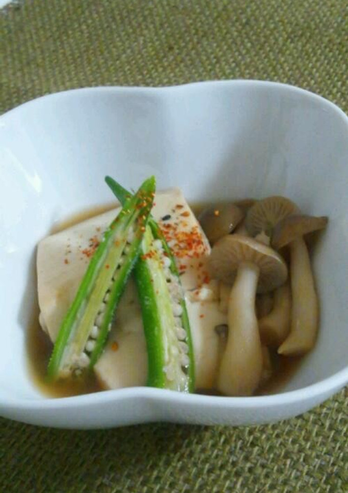 豆腐ときのこの煮物-レシピのメイン写真
