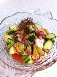 きゅうりとタコのキムチ和え-レシピのメイン写真