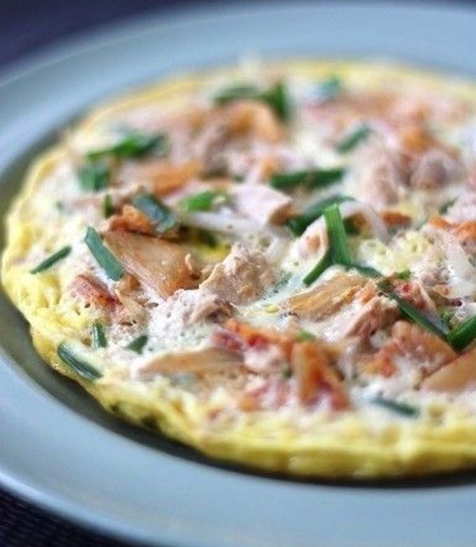 ツナにらキムチともやしのオムレツ by KT121 【クックパッド】 簡単