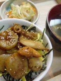 甘辛く煮た!ホタテ丼-レシピのメイン写真