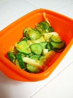 *きゅうりと長芋の味噌和えサラダ*-レシピのメイン写真