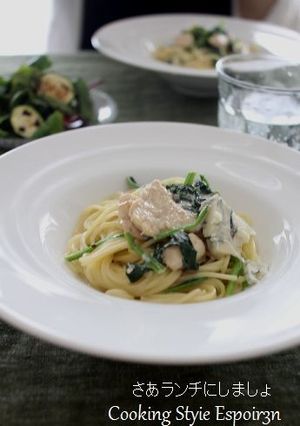 塩麹鶏ゴルゴンゾーラパスタ♪-レシピのメイン写真