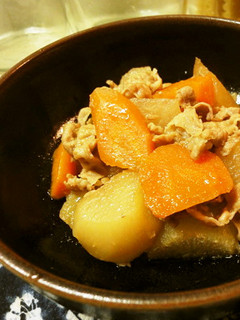 *豚肉と大根と人参のさっぱり煮*-レシピのメイン写真