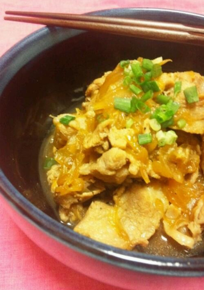 10分で♡豚肉と玉ねぎの旨炒め-レシピのメイン写真