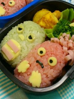 キャラ弁★ガチャピン・ムック-レシピのメイン写真