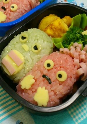 キャラ弁★ガチャピン・ムック-レシピのメイン写真