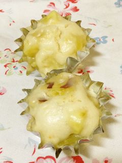 もちふわ☆さつまいも蒸しパン(おにまん)-レシピのメイン写真