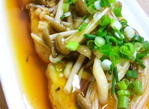 簡単！揚げ出し豆腐きのこあんかけのせ☆-レシピのメイン写真