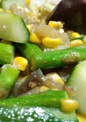 夏野菜の塩炒め-レシピのメイン写真
