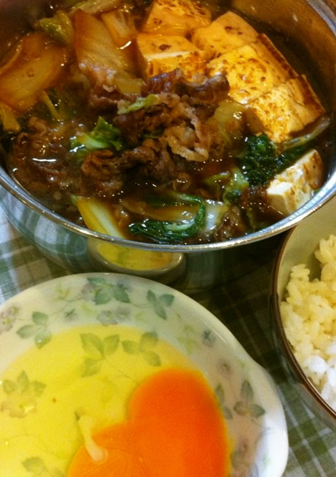 牛すき焼き風ささっと白菜鍋-レシピのメイン写真