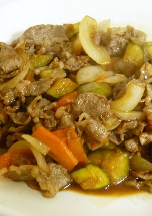 牛肉とナスの炒め物-レシピのメイン写真