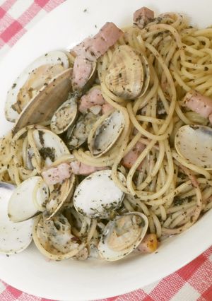 一人御膳□はまぐりとゆかりの和風パスタ-レシピのメイン写真