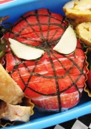 スパイダーマンのお弁当-レシピのメイン写真
