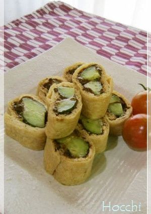 *きゅうり&のり佃煮*◎いなりロール◎-レシピのメイン写真