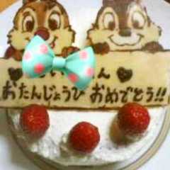 チップとデールのお誕生日ケーキ-レシピのメイン写真