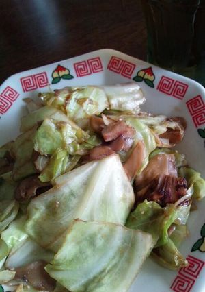 ヘルシー☆舞茸とキャベツのオイスター炒め-レシピのメイン写真